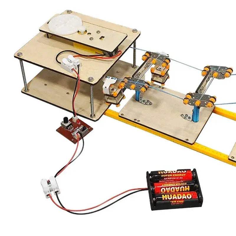 Wooden Cable Car STEM Kit For Kids Educational Fun - ToylandEU