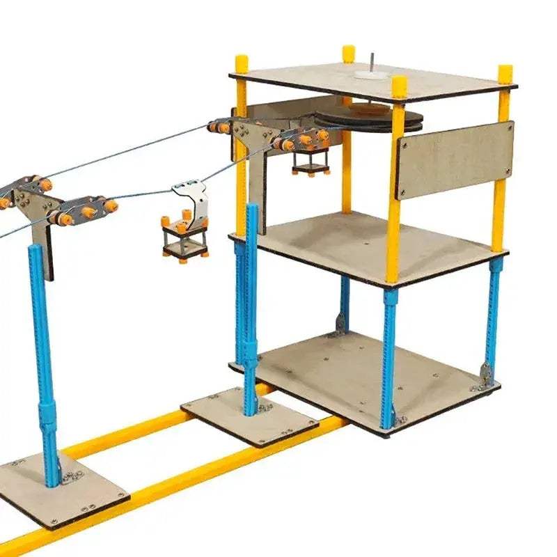 Wooden Cable Car STEM Kit For Kids Educational Fun - ToylandEU