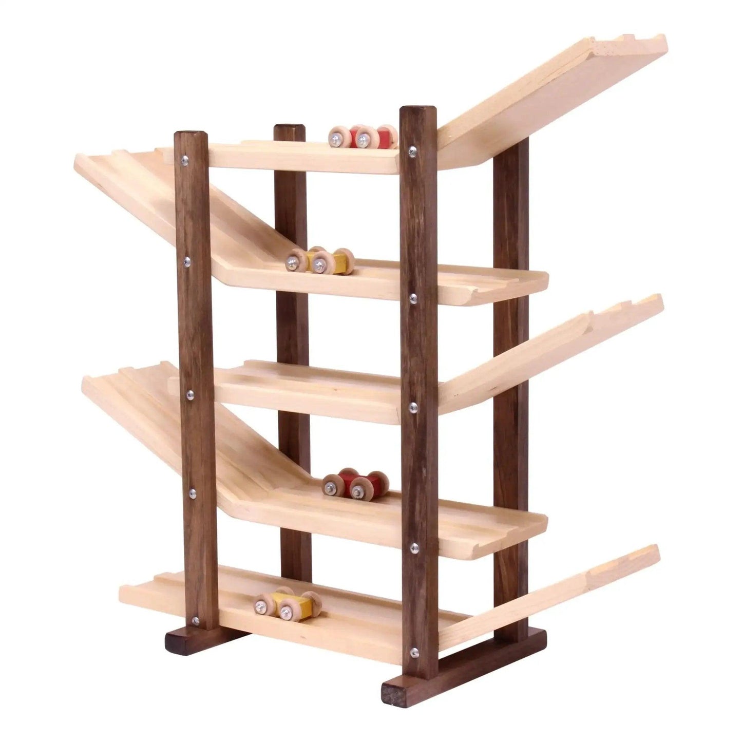  Wooden Car Racetrack Amish Made Double Track Toy -  ToylandEU™