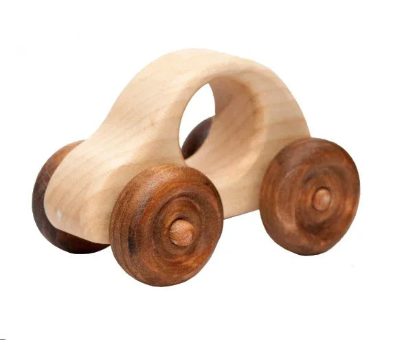 Wooden Car Toy Safe For Toddlers With Smooth Rolling Wheels - ToylandEU