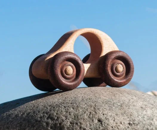 Wooden Car Toy Safe For Toddlers With Smooth Rolling Wheels - ToylandEU