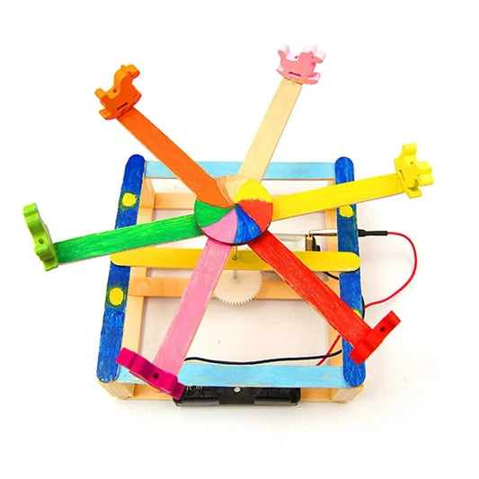  Hand Made DIY Toys Wooden Model Carousel Horse STEM Science Experiment Kit for Kids Homeschool Education -  ToylandEU™