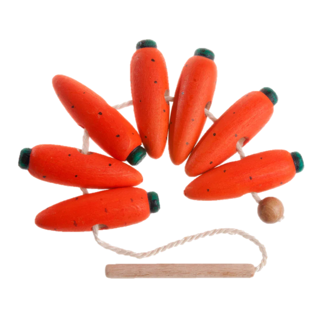 Wooden Carrot Lacing Toy for Learning Through Play - ToylandEU