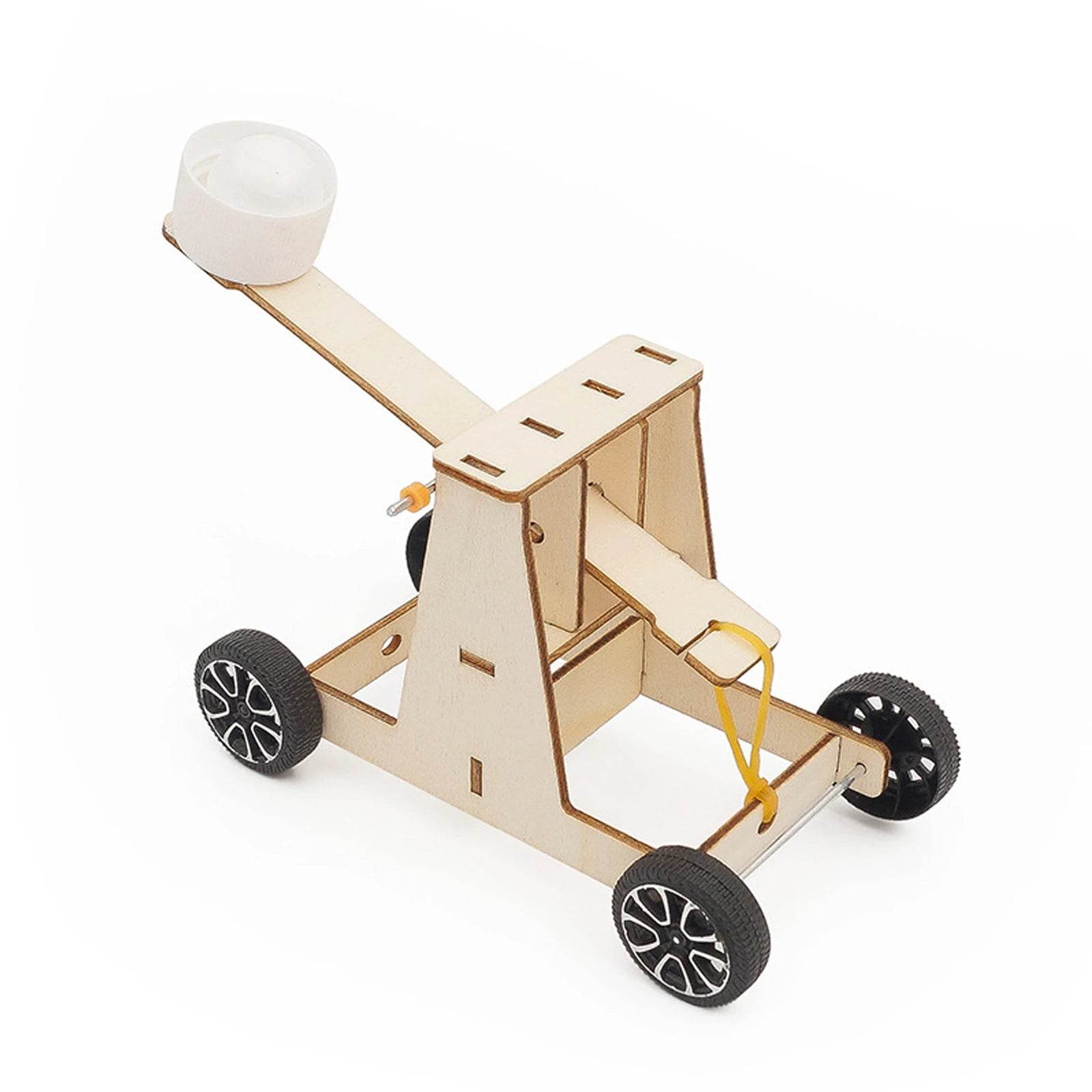 Wooden Catapult Model Kit DIY Trebuchet Educational Science Assembly Building Blocks Toys for Children Physics Experiment Games - ToylandEU