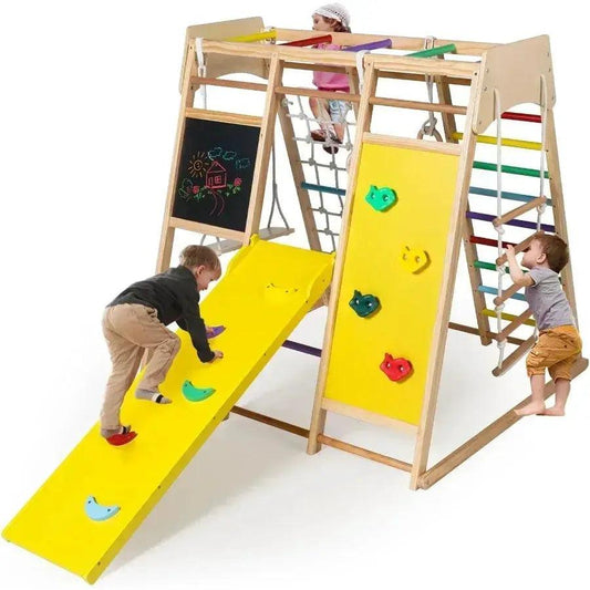  Wooden Climbing Toy 10 In 1 For Toddlers Jungle Gym -  ToylandEU™