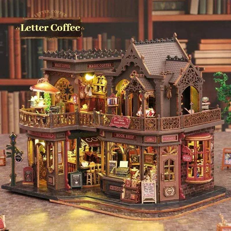 Wooden DIY Dollhouse Kit With Handmade Mini Furniture - ToylandEU