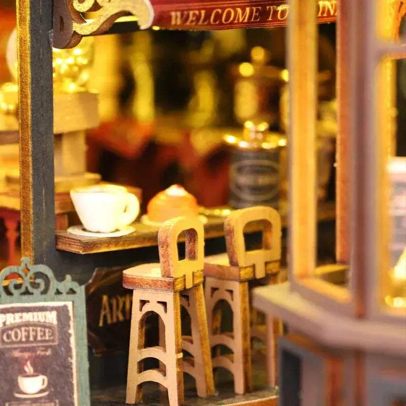 Wooden DIY Dollhouse Kit With Handmade Mini Furniture - ToylandEU