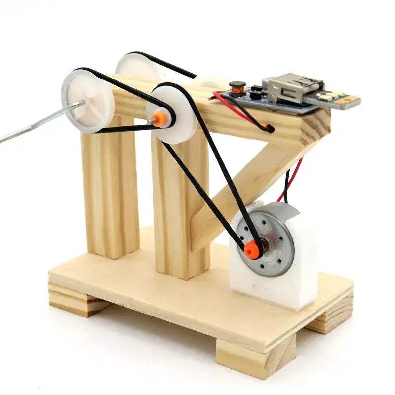 Wooden DIY Hand Crank Generator Kit For STEM Education - ToylandEU