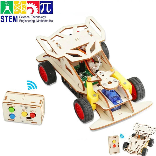  Wooden DIY Remote Control Car STEM Kit Teens Hands On -  ToylandEU™