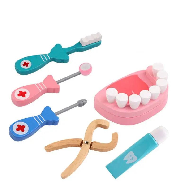  Wooden Dentist Kit For Imaginative Play CE Certified -  ToylandEU™