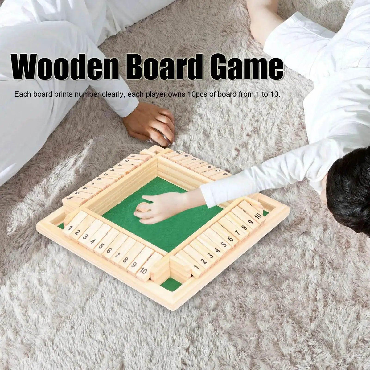  Wooden Dice Game Set for 4 Players - Fun Party Supplies for KTV, Pub, and Bar -  ToylandEU™