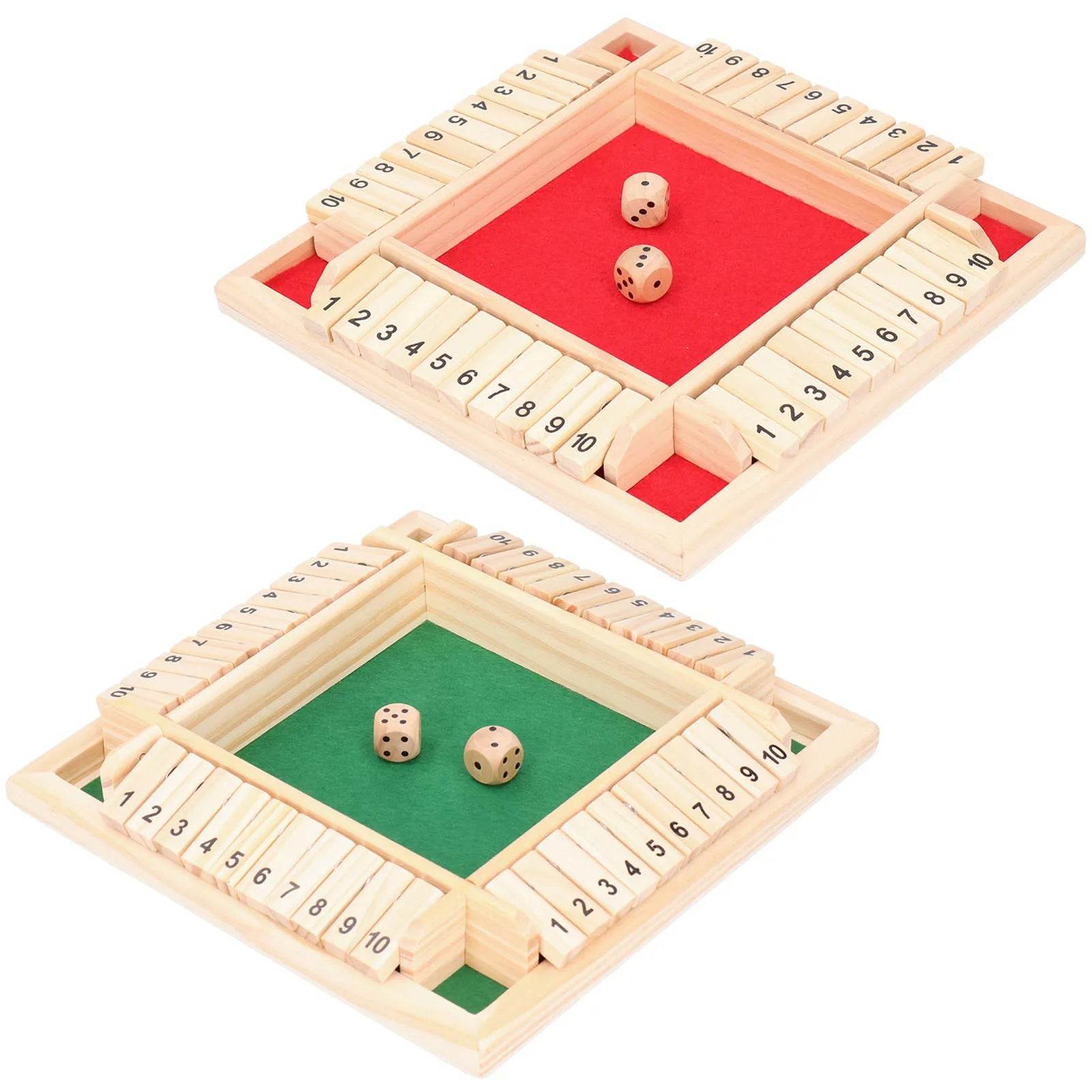 Wooden Dice Game Set for 4 Players - Fun Party Supplies for KTV, Pub, and Bar - ToylandEU