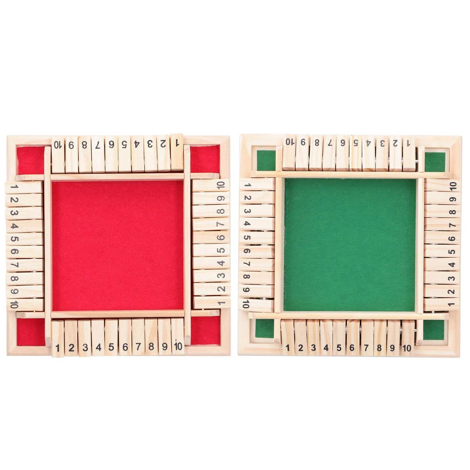 Wooden Dice Game Set for 4 Players - Fun Party Supplies for KTV, Pub, and Bar - ToylandEU