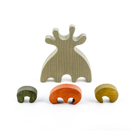Wooden Dinosaur Puzzle Tree Toy With Safe Water Based Paint - ToylandEU