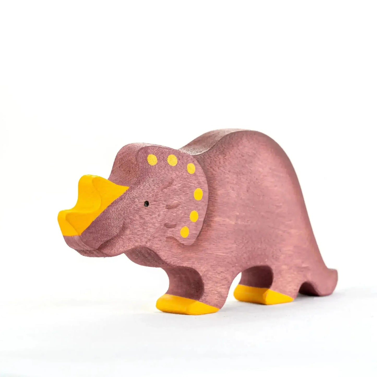 Wooden Dinosaur Set Handcrafted With Biofa Natural Paint - ToylandEU