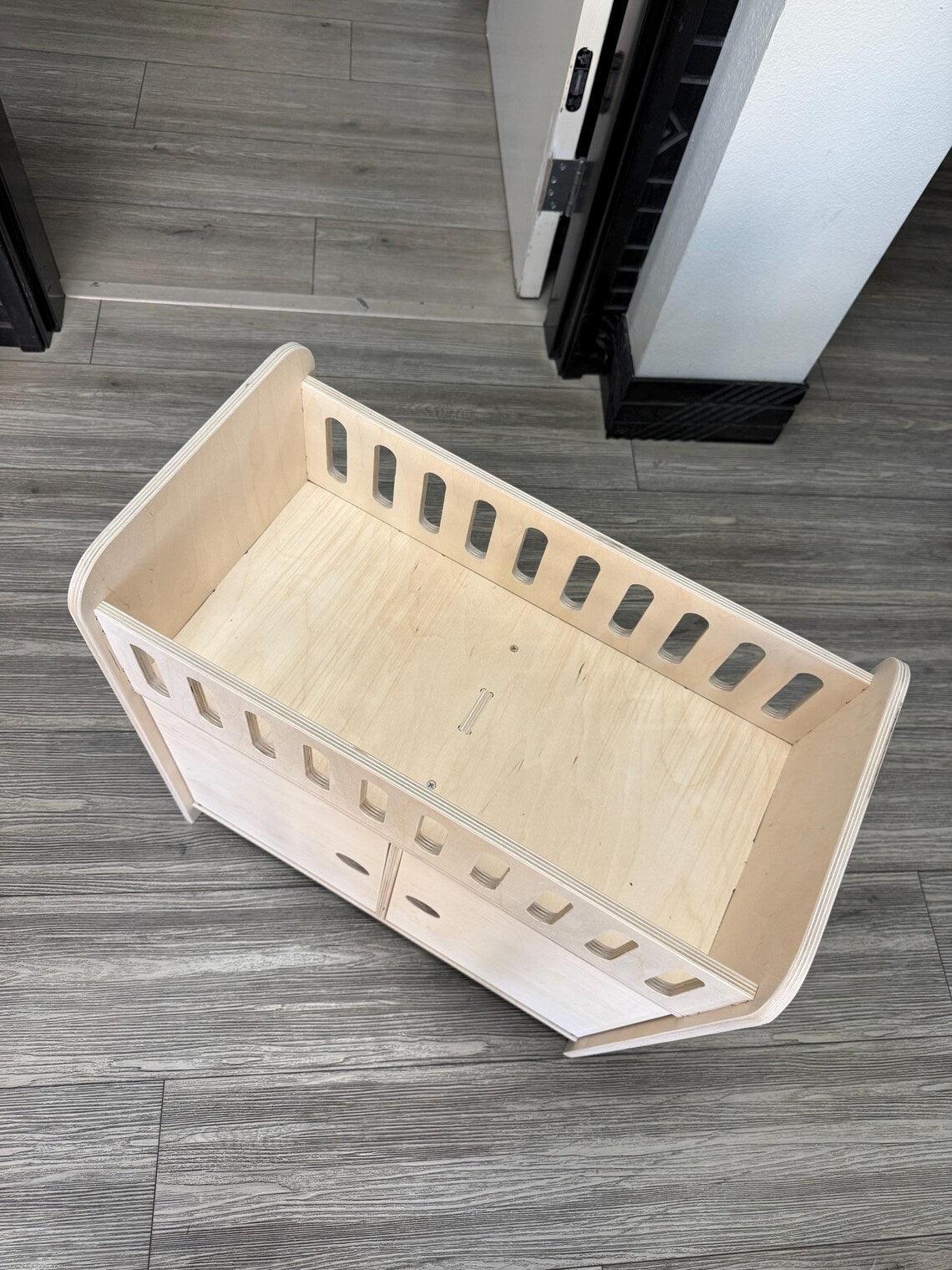 Wooden Doll Crib | With Storage |Toylandeu™