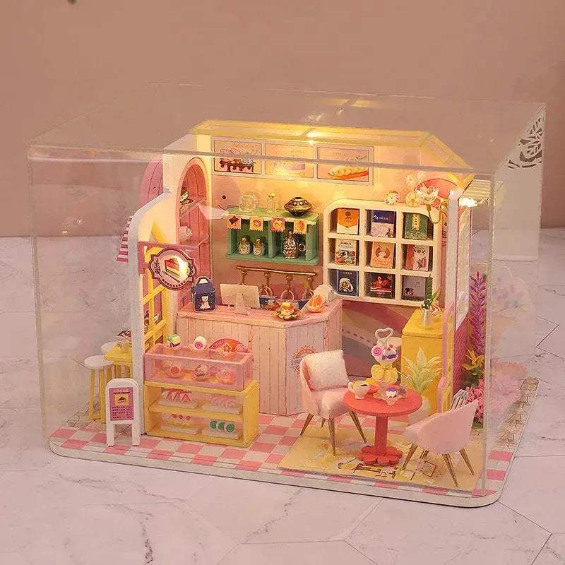  Wooden Doll House 3D Puzzle Kit With Lighting -  ToylandEU™