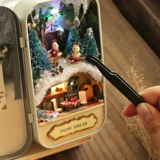  Wooden Doll House Box Theater With Miniature Furniture -  ToylandEU™