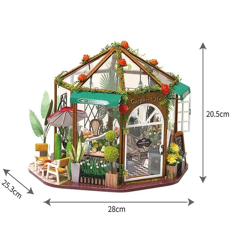  Wooden Doll House DIY Flower Puzzle With LED Light -  ToylandEU™