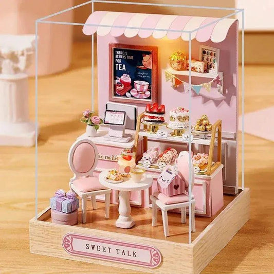  Wooden Doll House DIY Puzzle Kit With Furniture Gift -  ToylandEU™