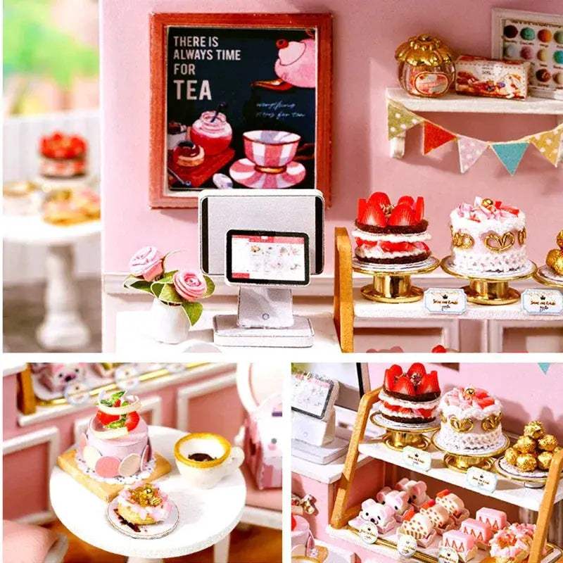 Wooden Doll House DIY Puzzle Kit With Furniture Gift - ToylandEU