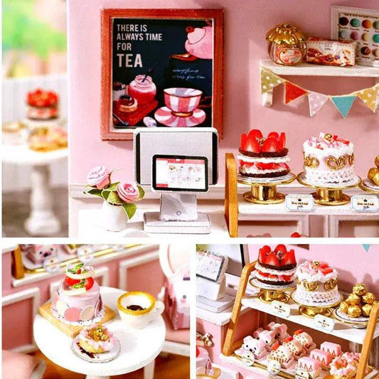  Wooden Doll House DIY Puzzle Kit With Furniture Gift -  ToylandEU™