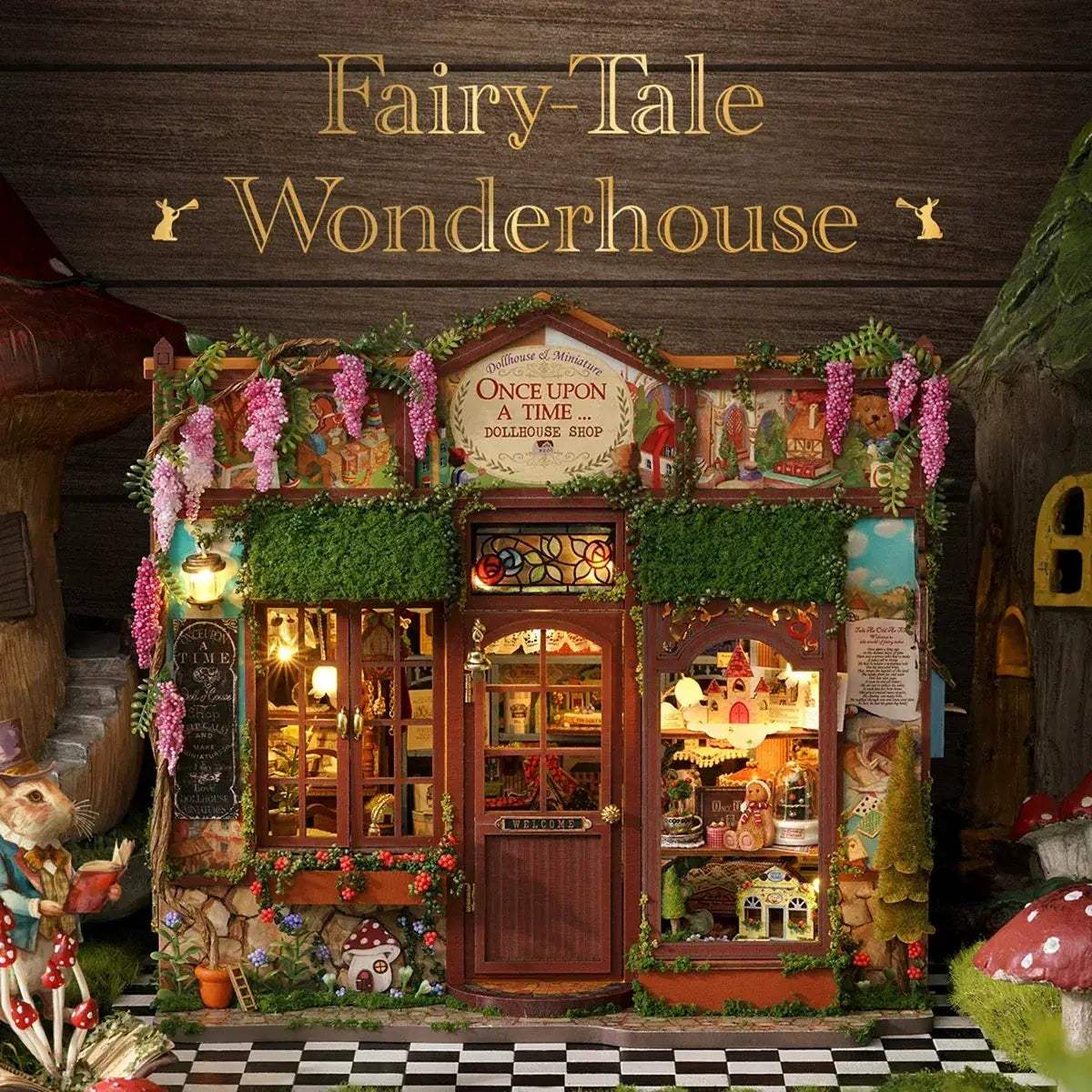 Wooden Dollhouse Kit 3D Puzzle For Diy Room Decor Craft - ToylandEU