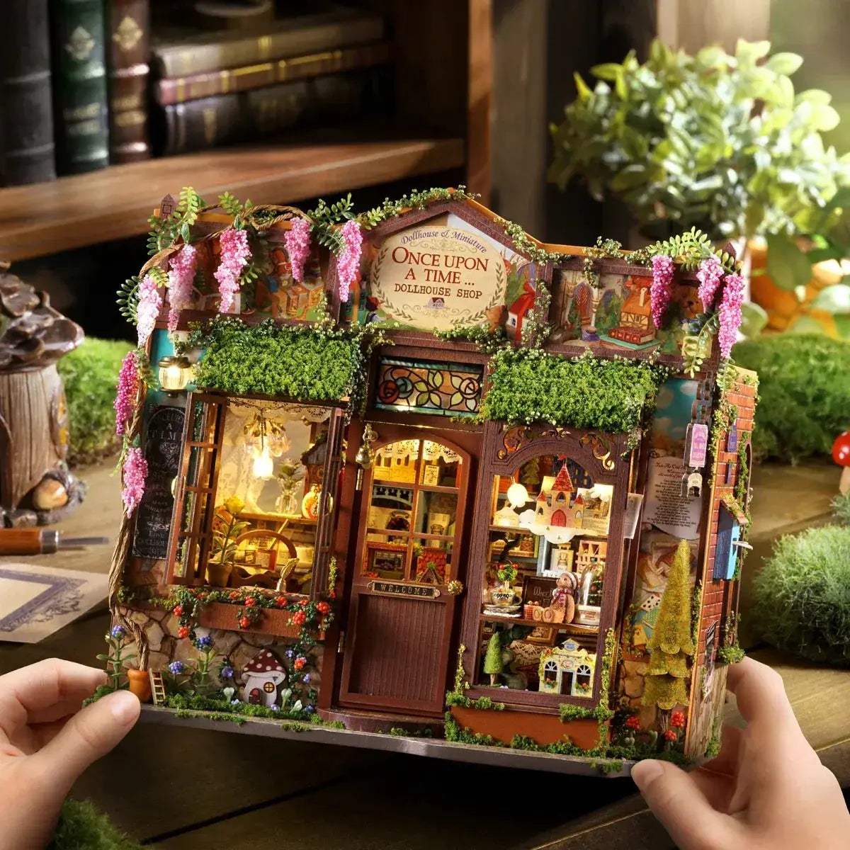 Wooden Dollhouse Kit 3D Puzzle For Diy Room Decor Craft - ToylandEU