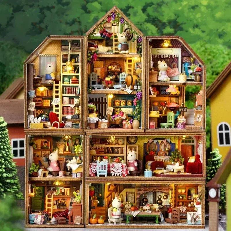  Wooden Dollhouse Kit For DIY Miniatures 3D Puzzle Pro -  ToylandEU™