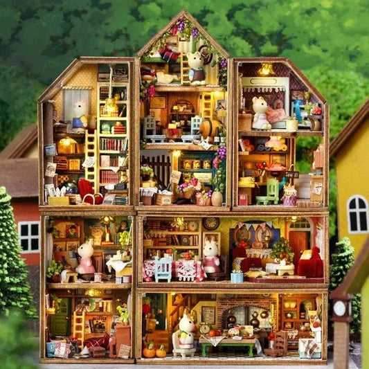  Wooden Dollhouse Kit For DIY Miniatures 3D Puzzle Pro -  ToylandEU™