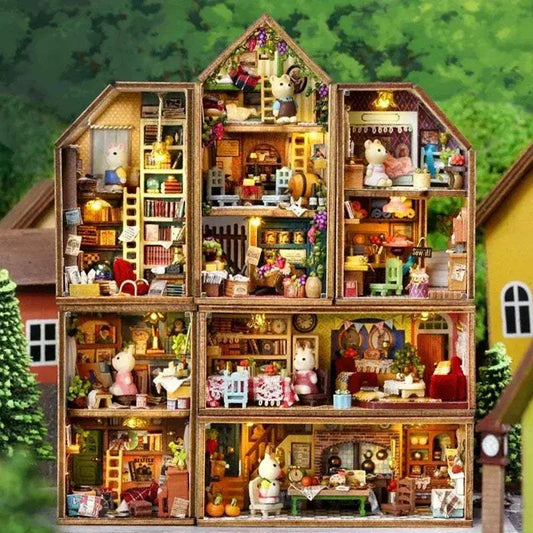  Wooden Dollhouse Kit For DIY Miniatures 3D Puzzle Pro -  ToylandEU™