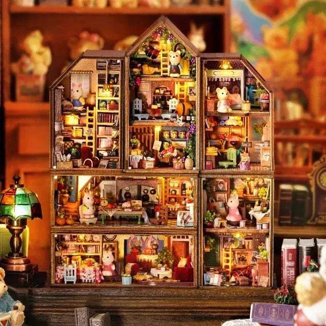 Wooden Dollhouse Kit For DIY Miniatures And 3D Puzzle - ToylandEU