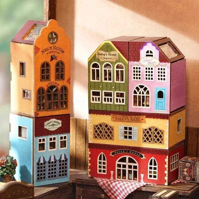 Wooden Dollhouse Kit For DIY Miniatures And 3D Puzzle - ToylandEU