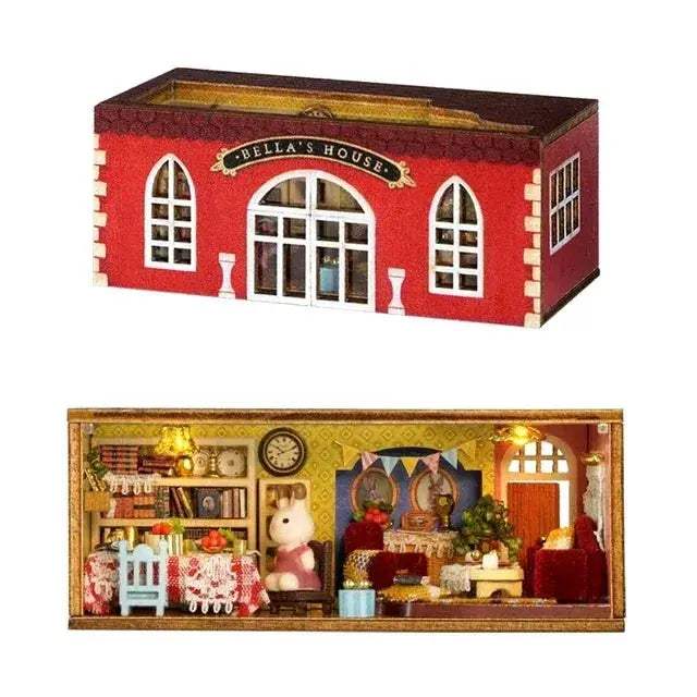 Wooden Dollhouse Kit For DIY Miniatures And 3D Puzzle - ToylandEU