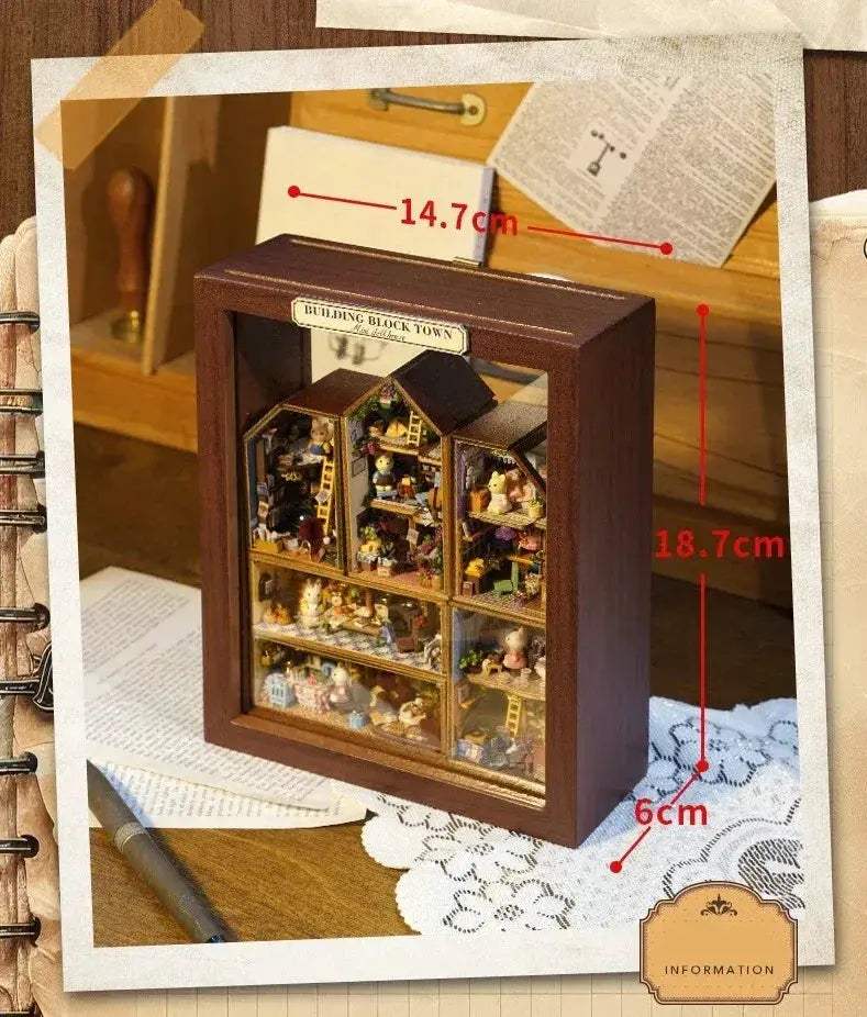 Wooden Dollhouse Kit For DIY Miniatures And 3D Puzzle - ToylandEU