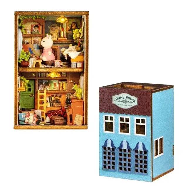 Wooden Dollhouse Kit For DIY Miniatures And 3D Puzzle - ToylandEU