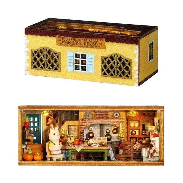 Wooden Dollhouse Kit For DIY Miniatures And 3D Puzzle - ToylandEU