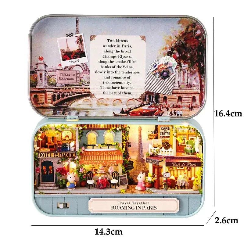  Wooden Dollhouse Kit Premium Led Light DIY -  ToylandEU™