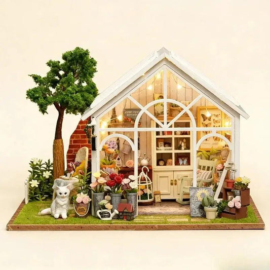  Wooden Dollhouse Kit Realistic Furniture Puzzle -  ToylandEU™