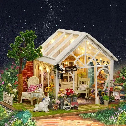  Wooden Dollhouse Kit Realistic Furniture Puzzle -  ToylandEU™