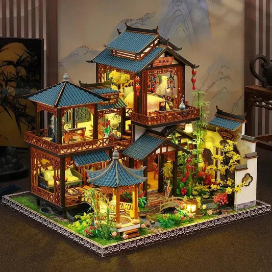  Wooden Dollhouse Realistic Miniature Furniture Set -  ToylandEU™