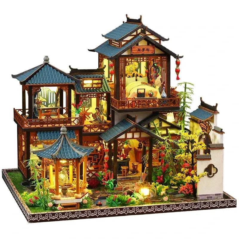  Wooden Dollhouse Realistic Miniature Furniture Set -  ToylandEU™