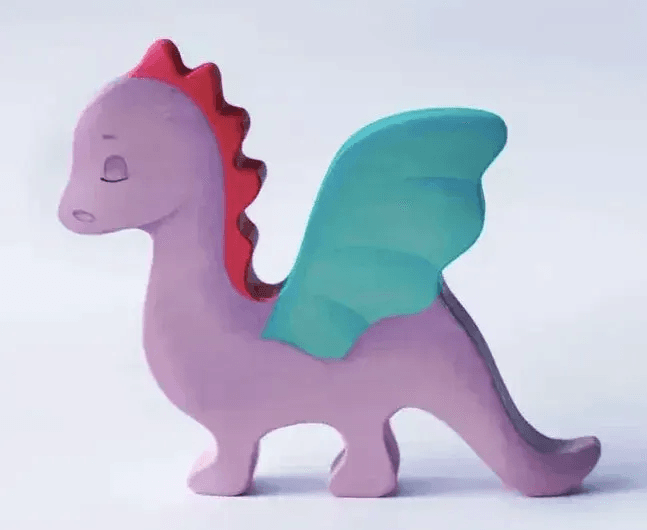 Wooden Dragon Toy Handmade Safe Eco Friendly Playtime - ToylandEU