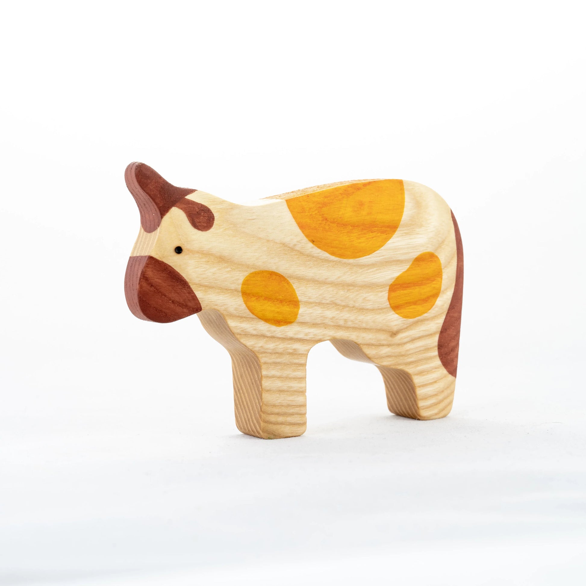 Wooden Farm Animals Set Handcrafted Playful Educational 11 Pieces - ToylandEU