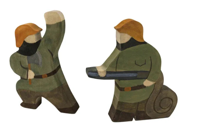 Handmade Wooden Figurines Set Of 23 For Imaginative Play - ToylandEU