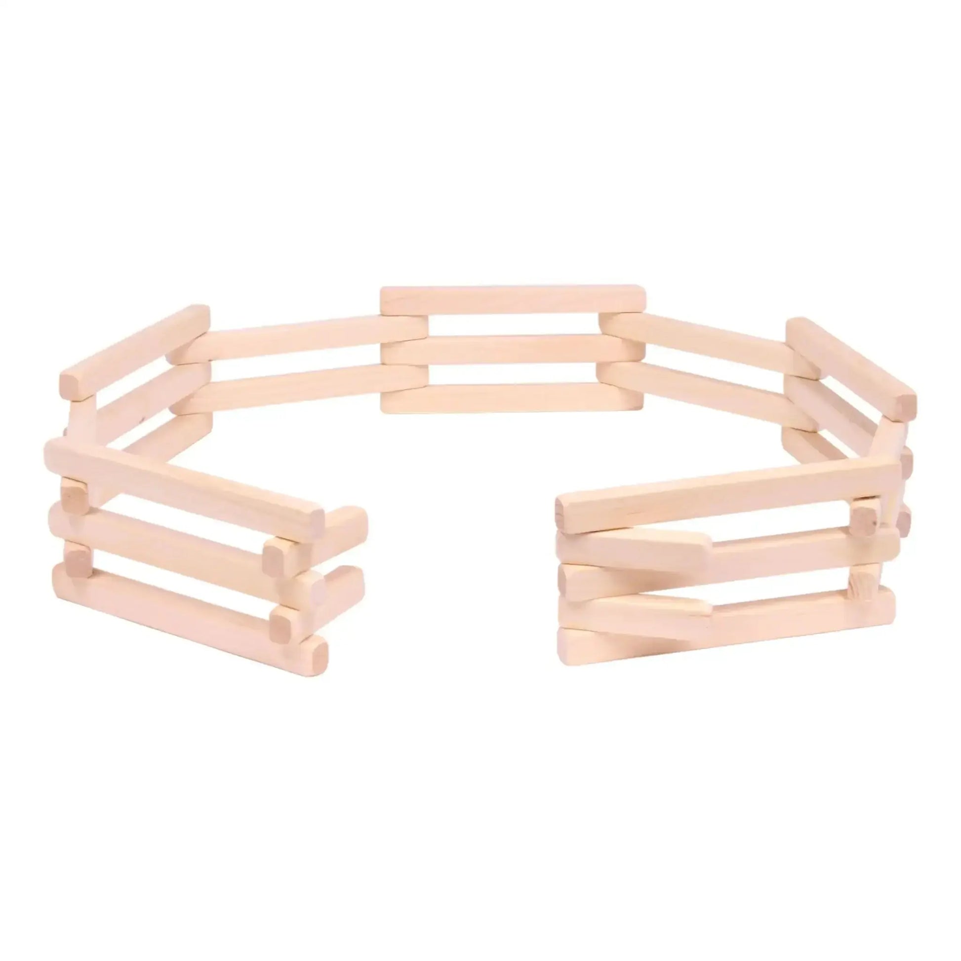 Wooden Folding Corral Fence Toy, 68" Long, Amish-Made Quality - ToylandEU