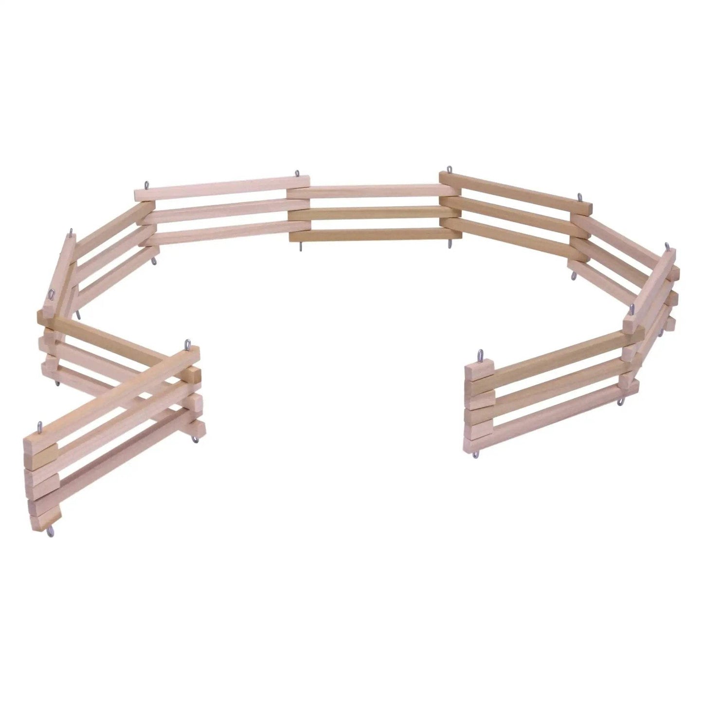 Wooden Folding Corral Fence Toy, Amish-Made, Unfinished Wood - ToylandEU
