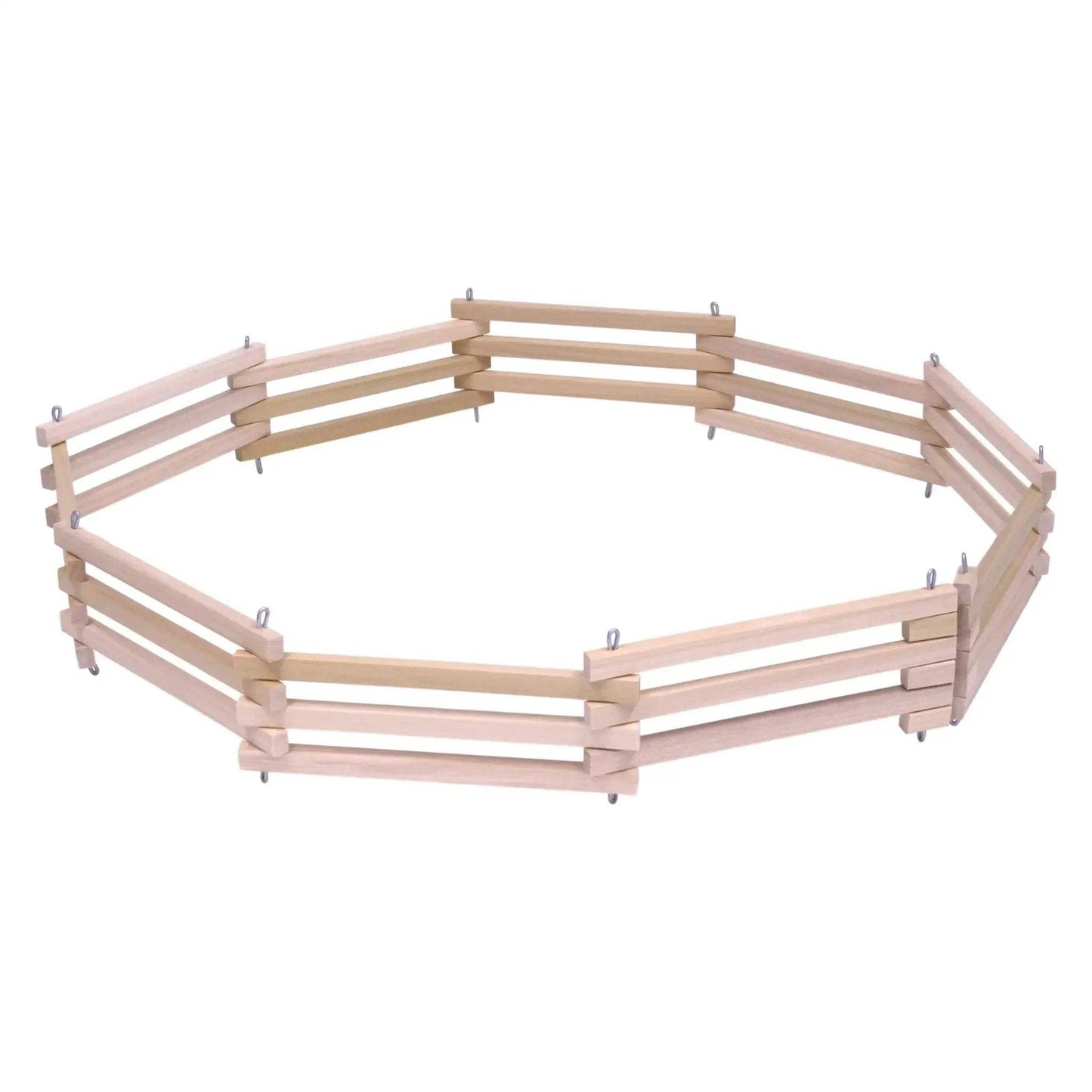 Wooden Folding Corral Fence Toy, Amish-Made, Unfinished Wood - ToylandEU