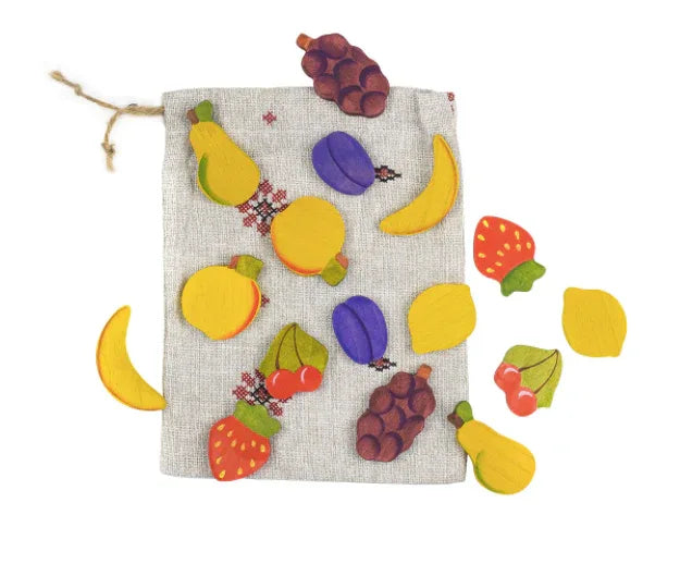 Wooden Fruits Matching Game With Handcrafted Quality - ToylandEU