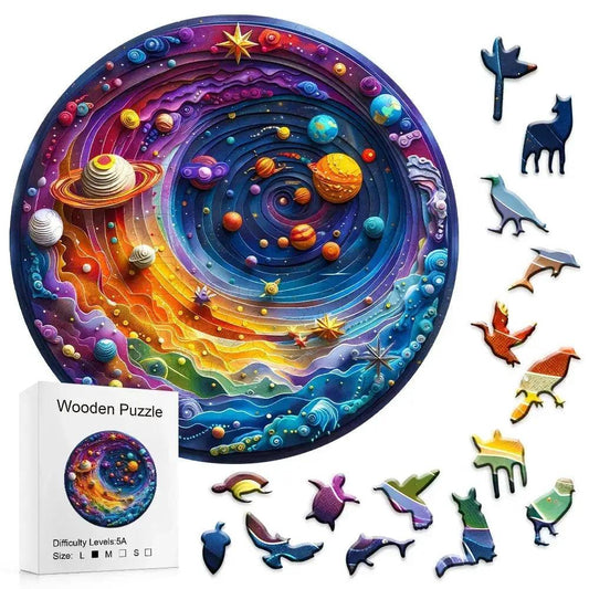  Wooden Galaxy Jigsaw Puzzle Durable STEM Toy -  ToylandEU™